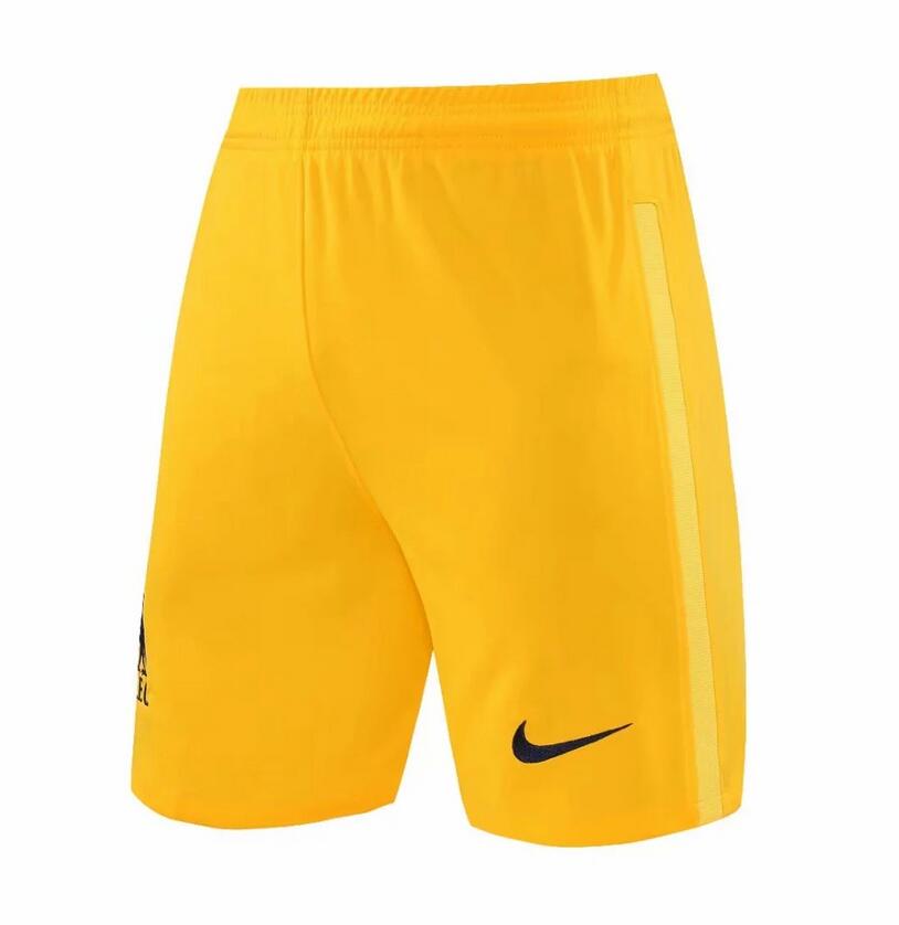 2021/22 Liverpool Goalkeeper Yellow Soccer Shorts